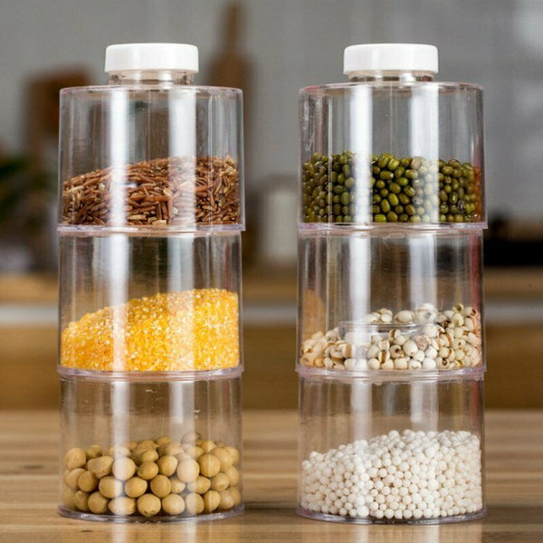 SPICE TOWER, Self Stacking Spice Bottles, Set of 6 - Prodyne